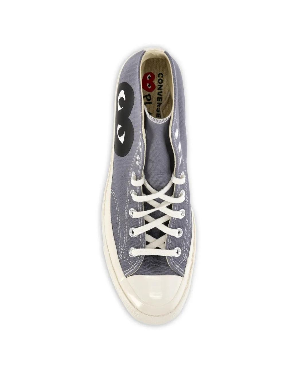 COMME DES GARÇONS PLAY White High-Top Sneakers