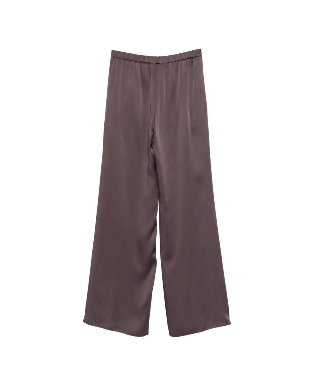 Antonelli Purple Tiete Elasticated-Waistband Palazzo Pants
