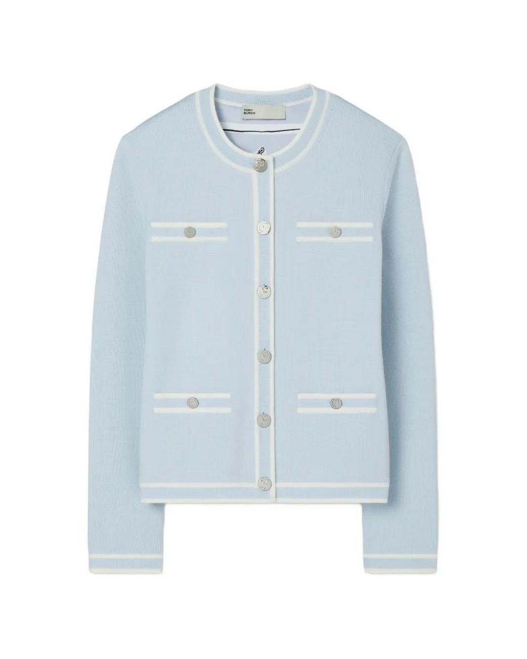 Tory Burch Blue Kendra Cardigan
