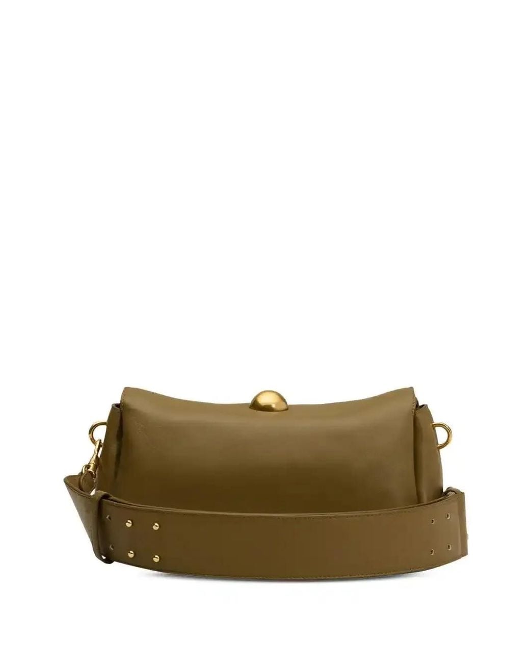AMI Brown Mini Carrousel Shoulder Bag