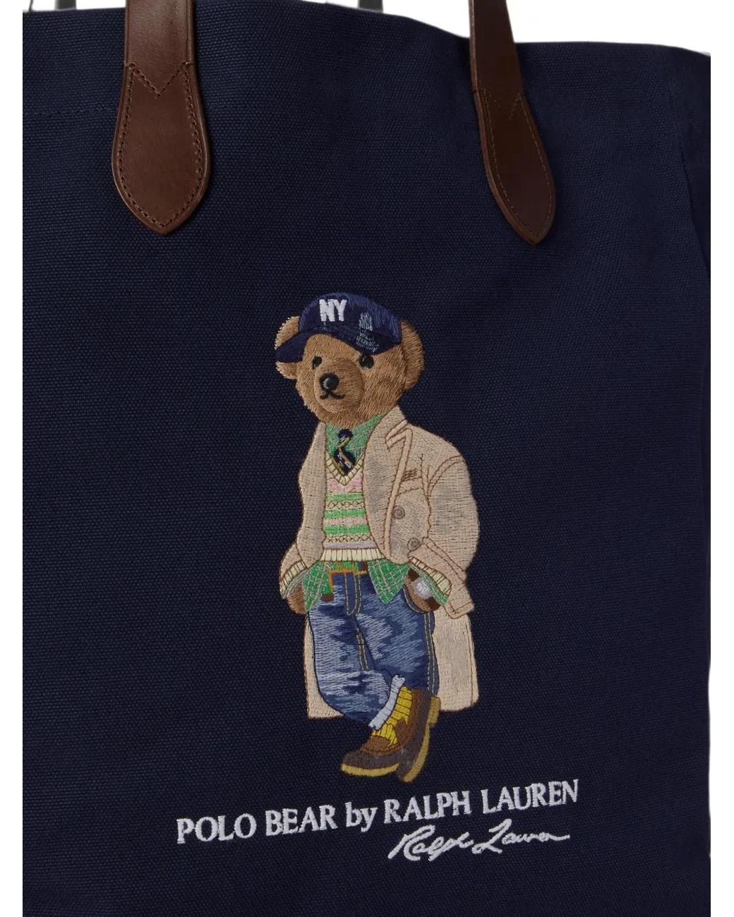 Polo Ralph Lauren Blue Polo Bear Tote Bag for men