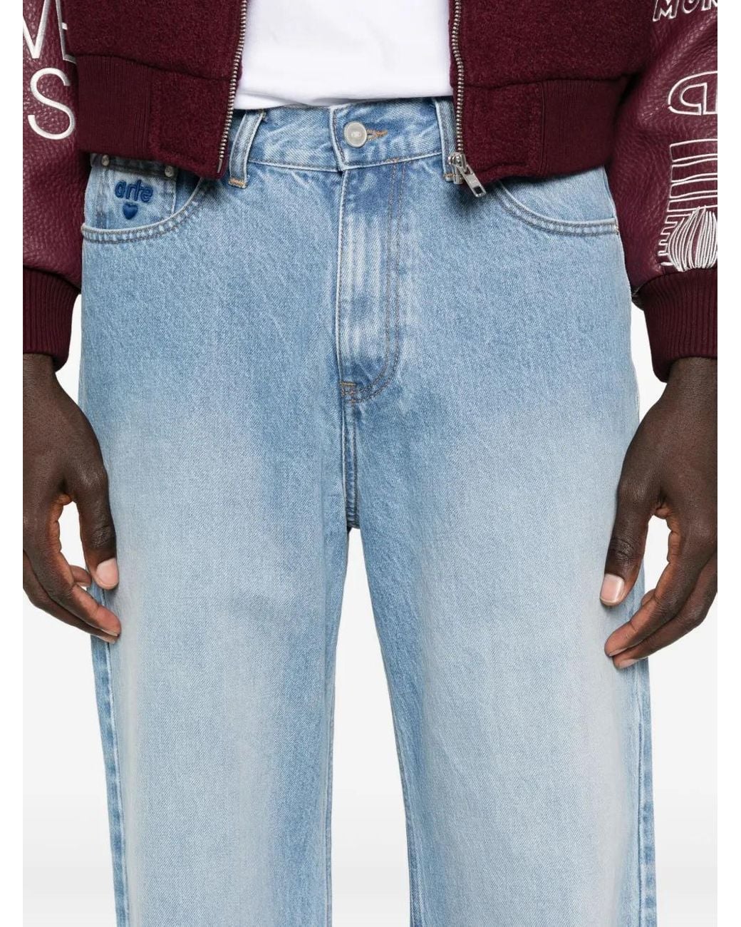 Arte' Blue Five-Pockets Jeans for men