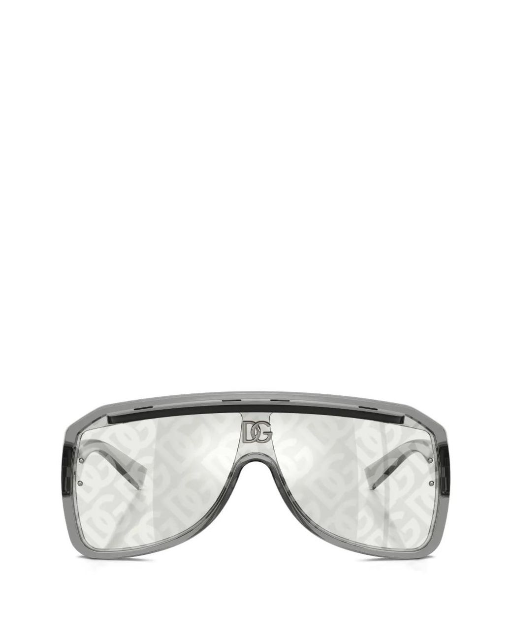Dolce & Gabbana Gray Dg Logo-Plaque Sunglasses