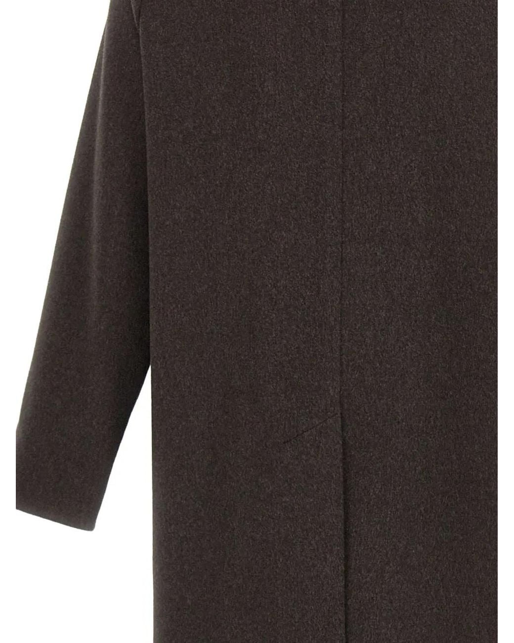 Tagliatore Black Sanford Virgin Wool Coat for men