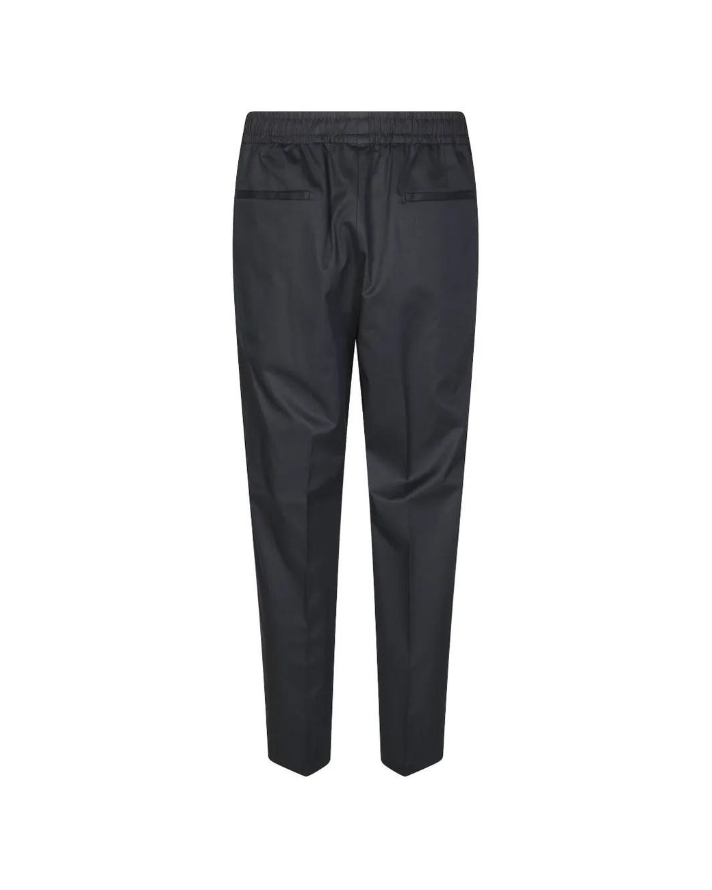 BE ABLE Blue Double-Pleat Elasticated Trousers for men