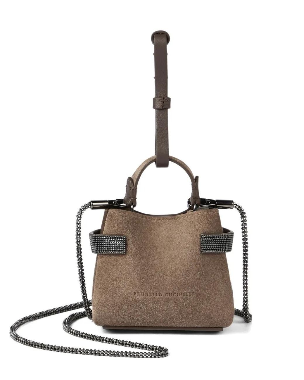 Brunello Cucinelli Brown Essence Mini Bag
