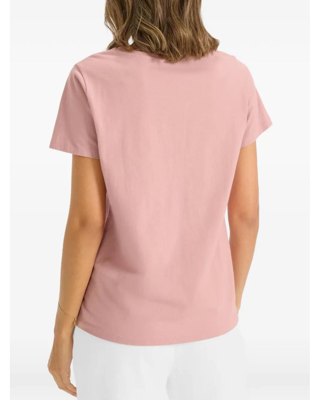 Juvia Pink Christina Letter-Print T-Shirt