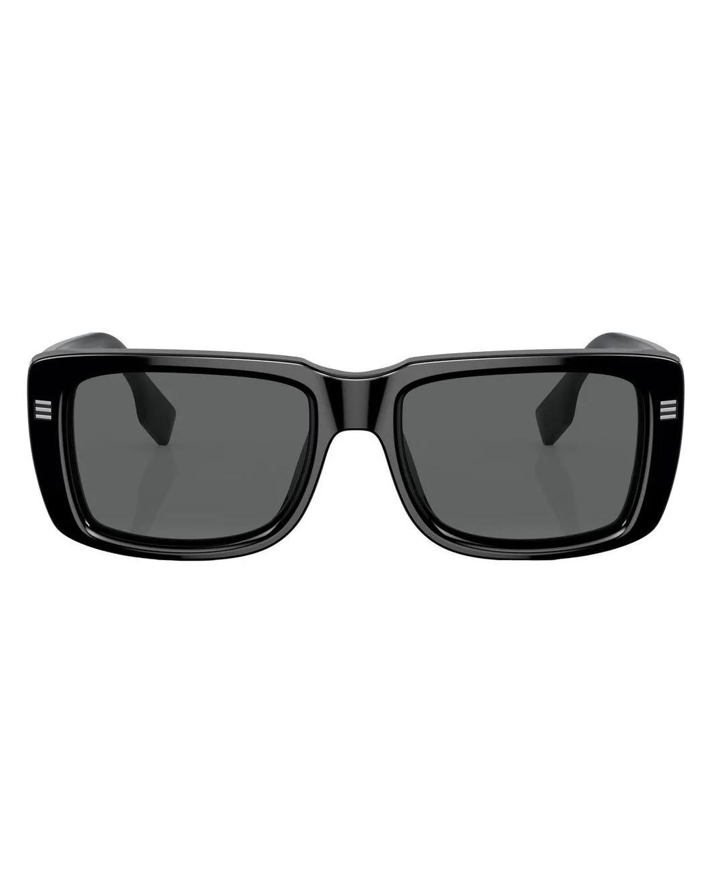 Burberry Black Jarvis Rectangular-Frame Sunglasses