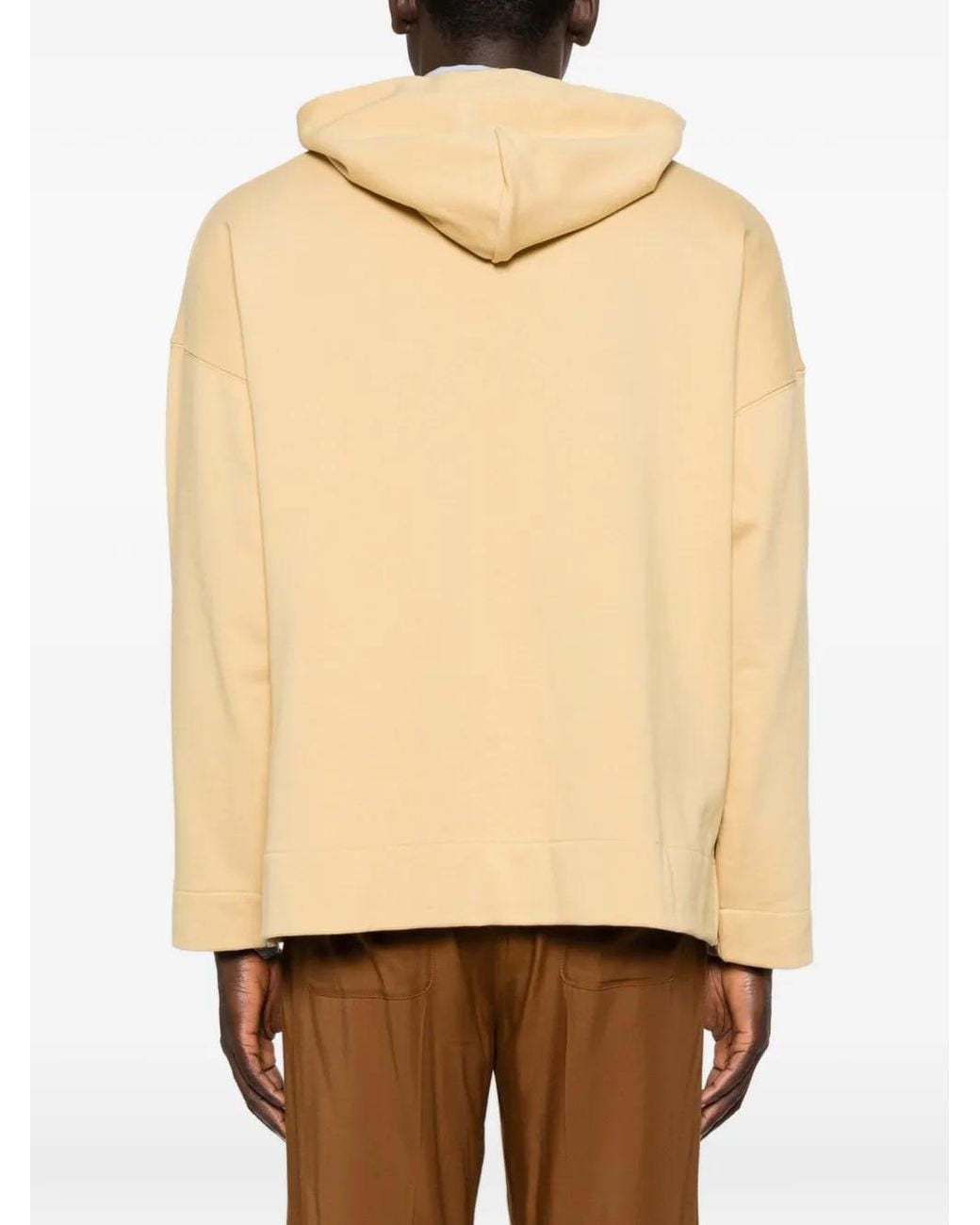 Sandro Natural Flower-Patch Hoodie for men