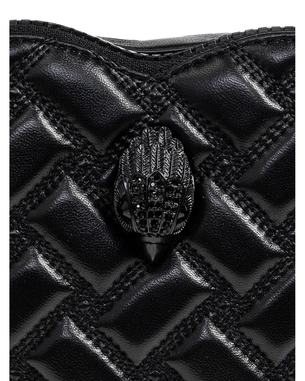 Kurt Geiger Black Kensington Heart Shoulder Bag