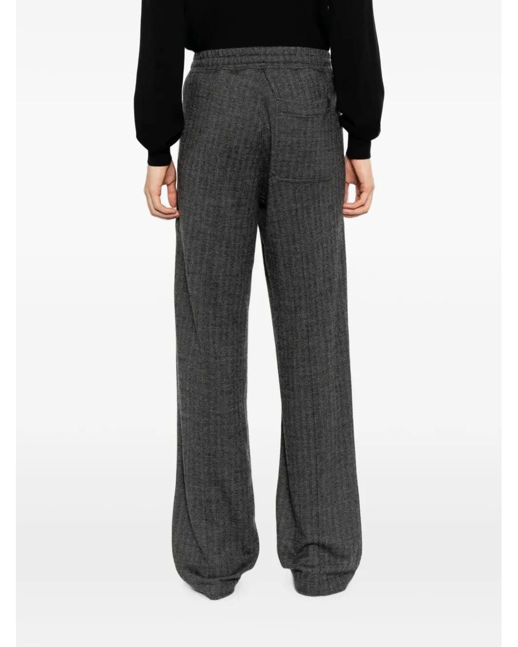 Tom Ford Gray Herringbone Lounge Pants for men