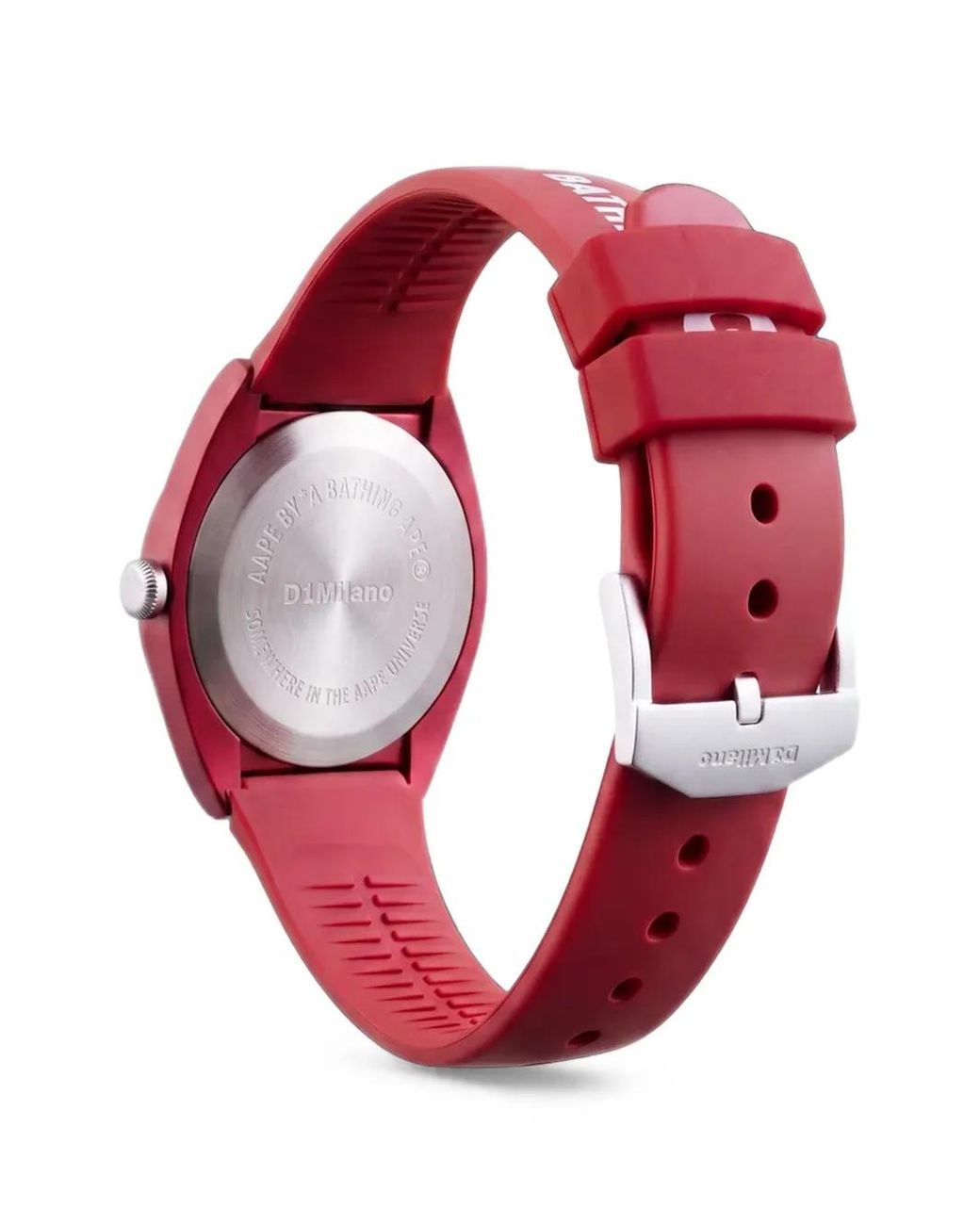 Aape By A Bathing Ape Red X D1 Canva 34Mm Watch