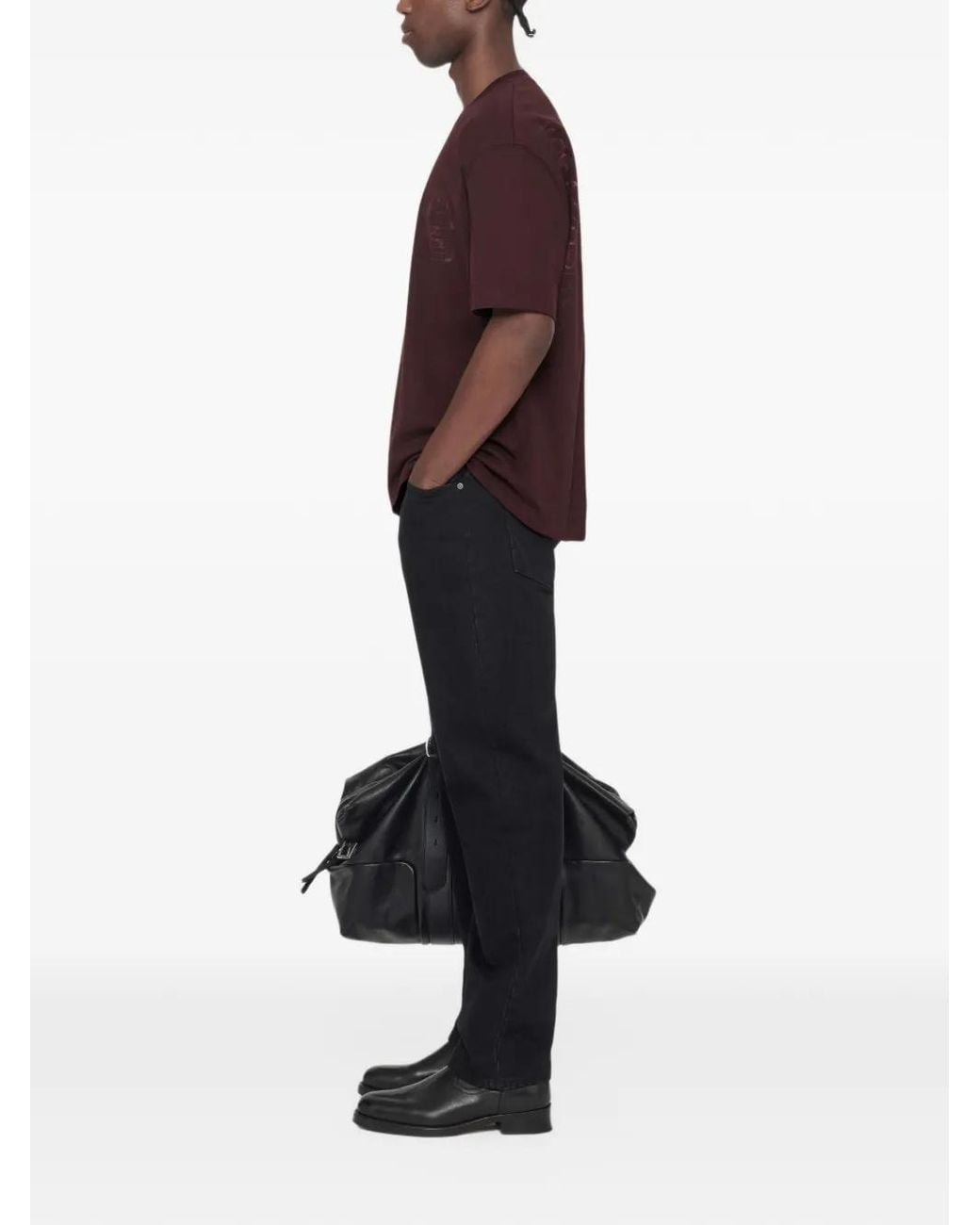 AllSaints Red Roller Relaxed-Fit Graphic T-Shirt for men