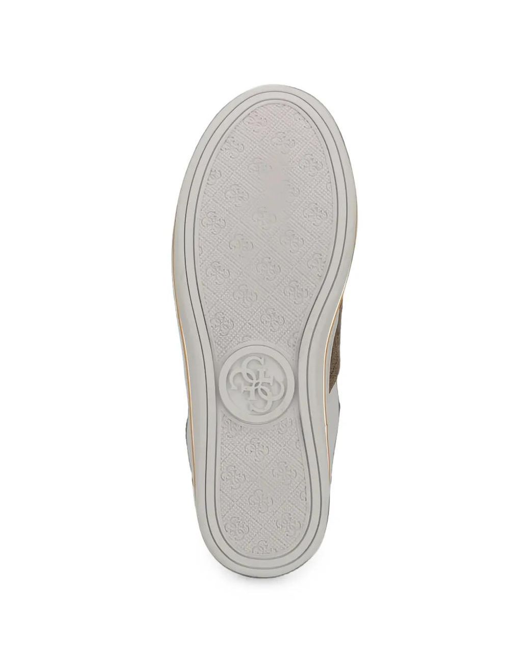 Guess White Stew Logo-Print Sneakers