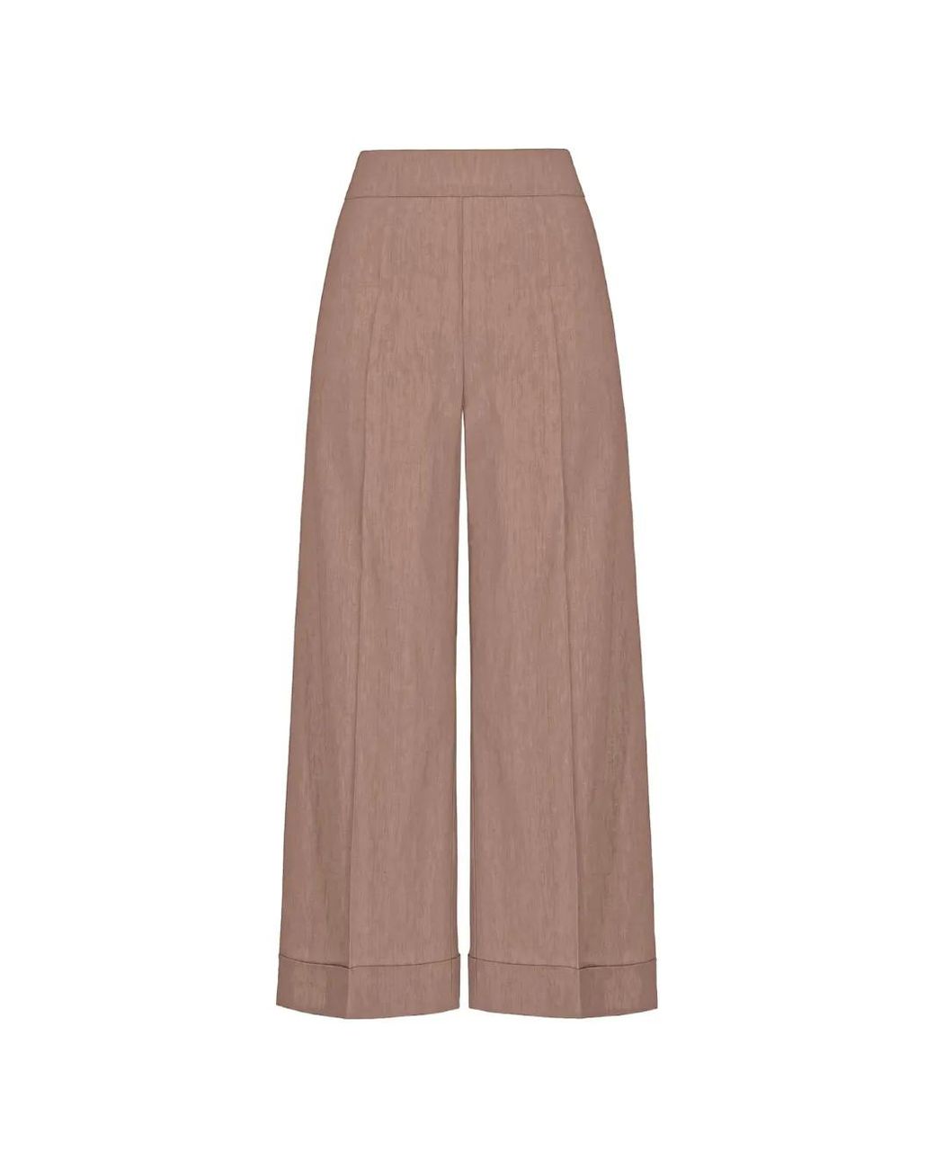 D exterior Pressed Crease Turn Up Cuff Trousers In Brown Lyst UK d-exterior-pressed-crease-turn-up-cuff-trousers-in-brown-lyst-uk