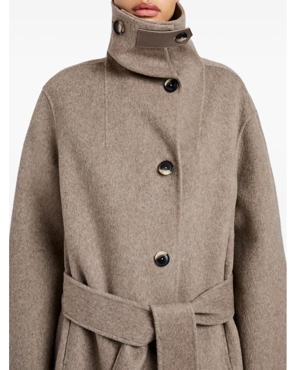 Proenza Schouler Natural Corey Belted Coat