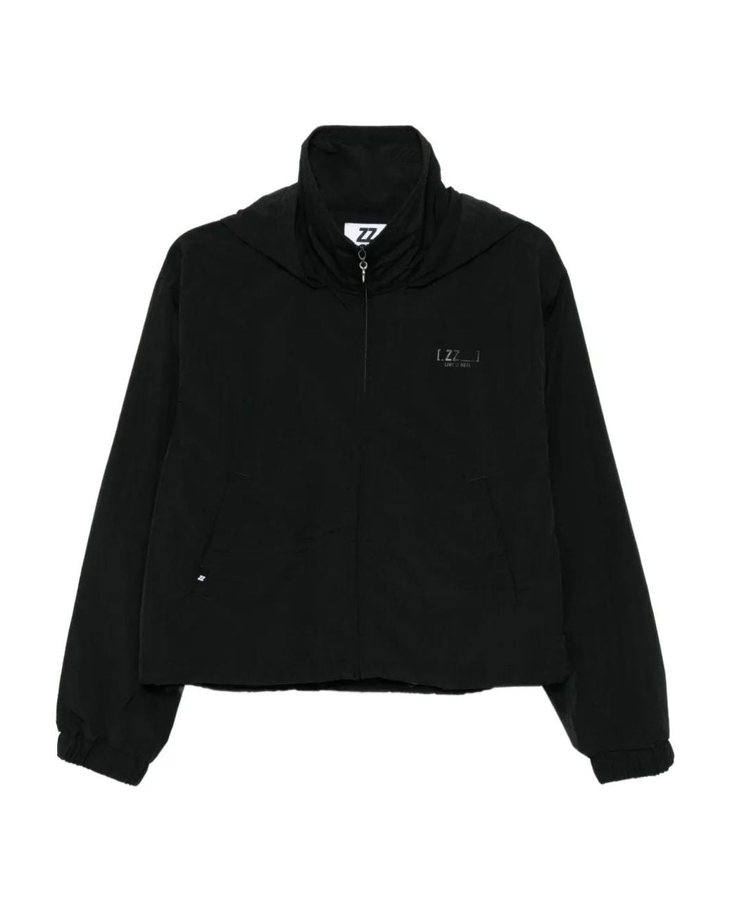 Izzue Black Logo-Printed Jacket