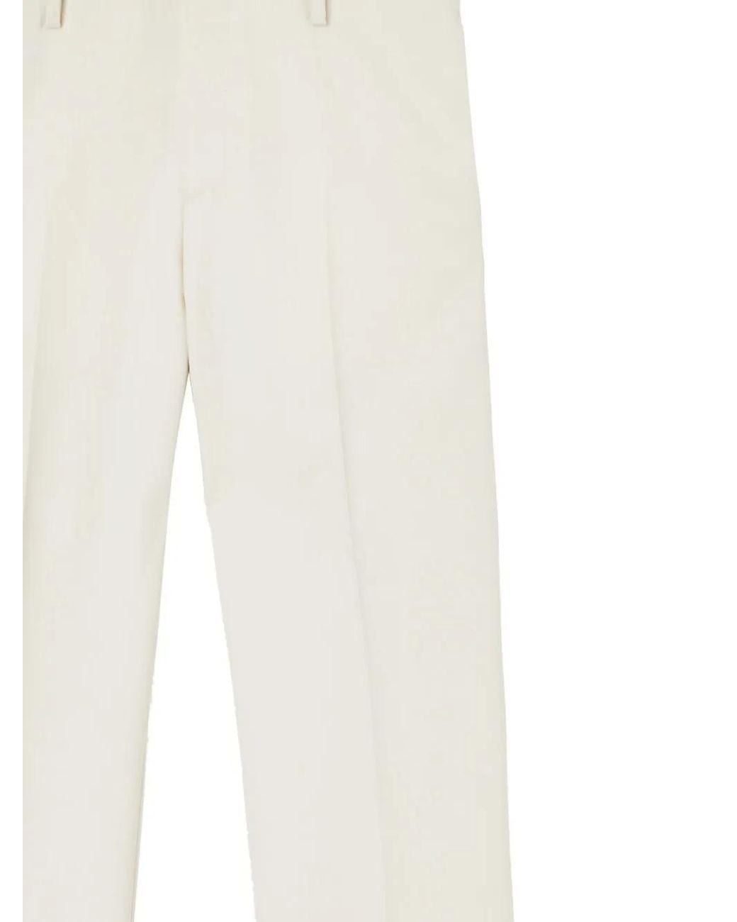 Off-White c/o Virgil Abloh White Straight-Leg Tailored Trousers for men