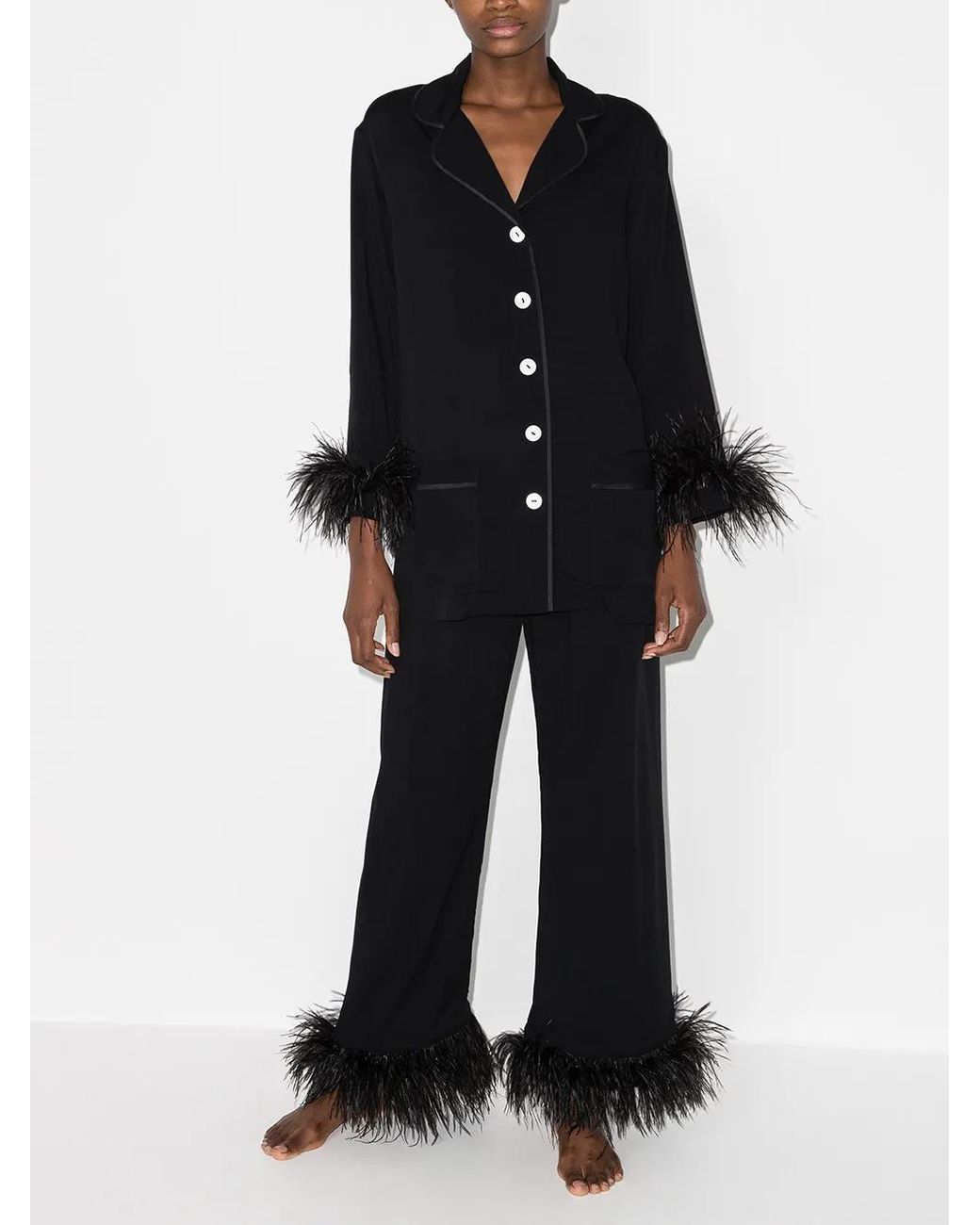 Sleeper 'black Party Two Piece Pyjama Set'