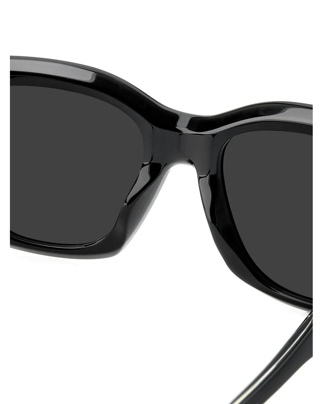 Victoria Beckham Black Stripe-Detail Cat-Eye Sunglasses