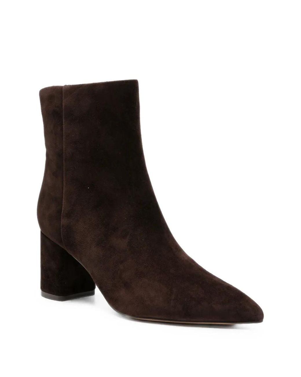 Twinset Black Suede Pointed-Toe Ankle Boots
