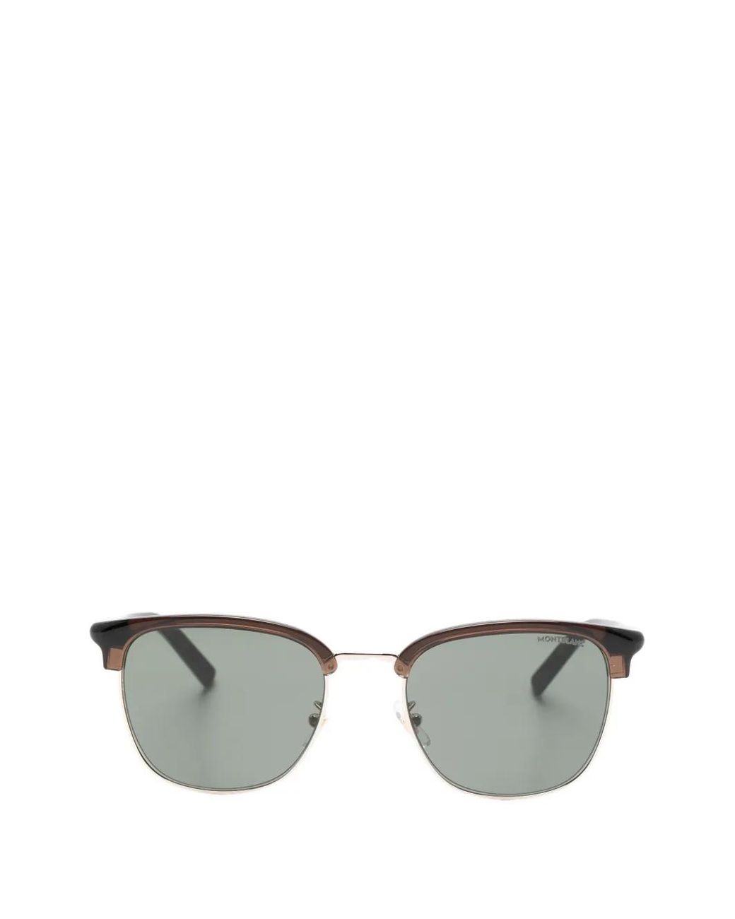 MONT BLANC EYEWEAR Gray Logo-Detail Sunglasses