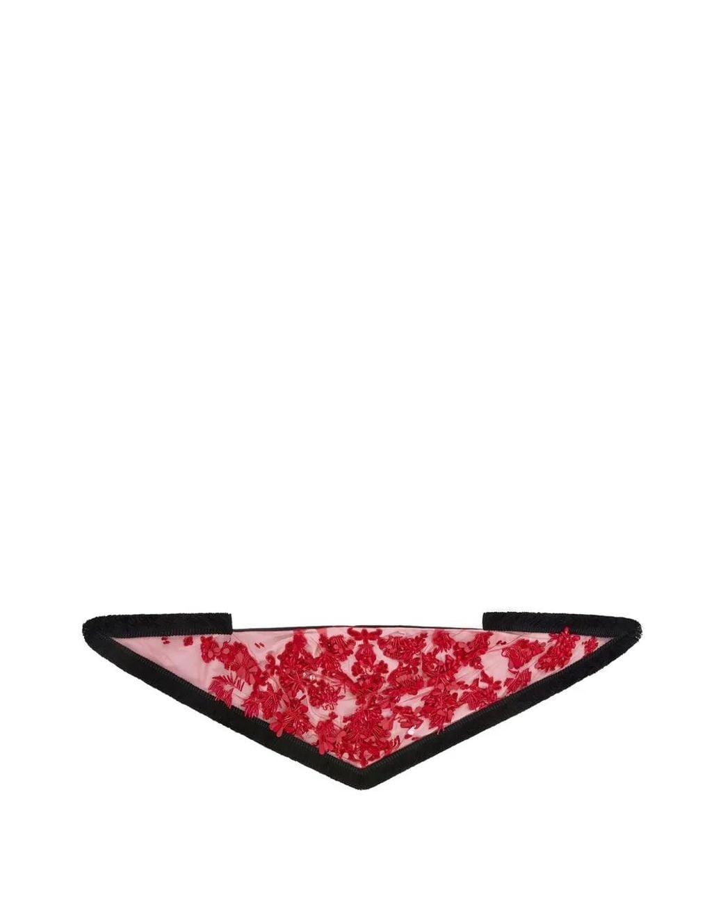 16Arlington Pink Bandana Brodé Mitzy À Franges