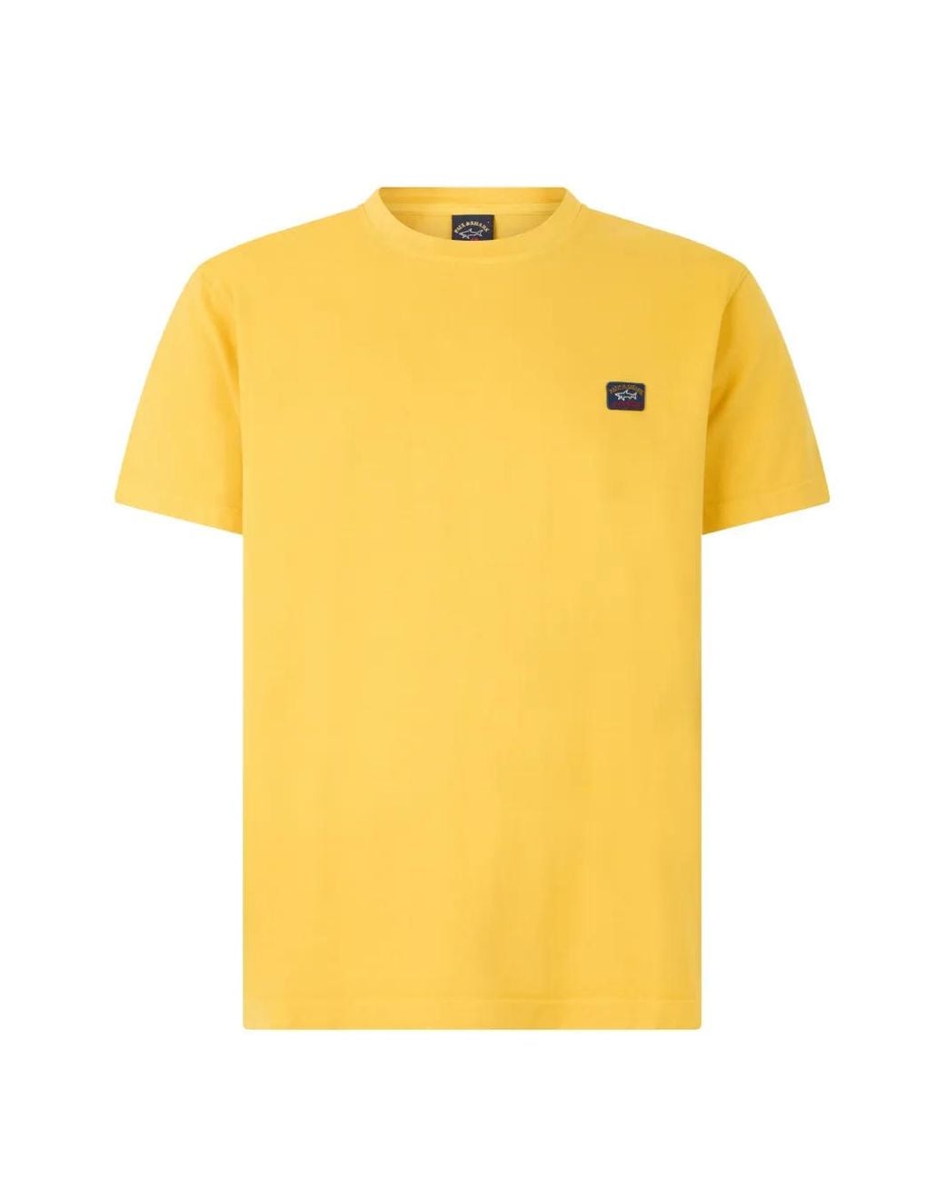 Paul & Shark Yellow Logo-Patch T-Shirt for men