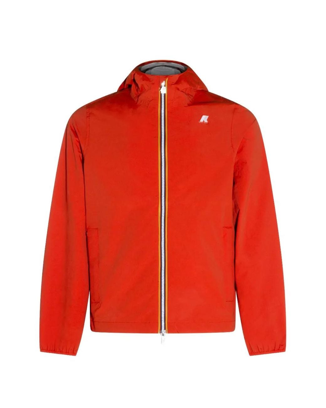 K-Way Red Jack Logo-Detail Hooded Jacket for men