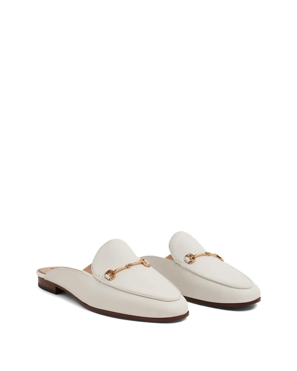 Sam Edelman White Mules Linnie Bit