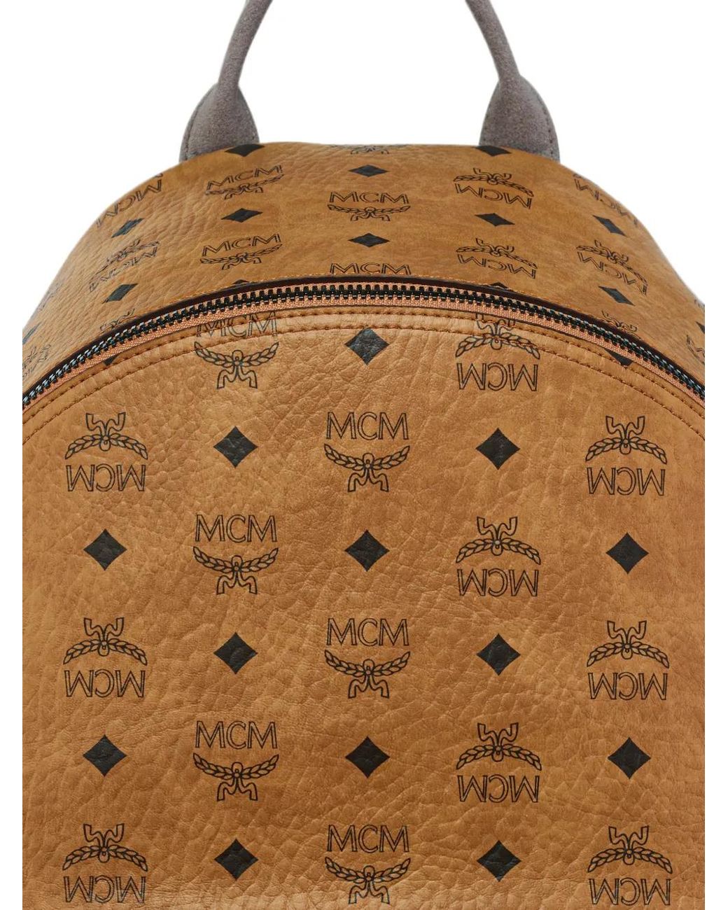 MCM Brown X We The Best Stark Medium Visetos-Print Backpack