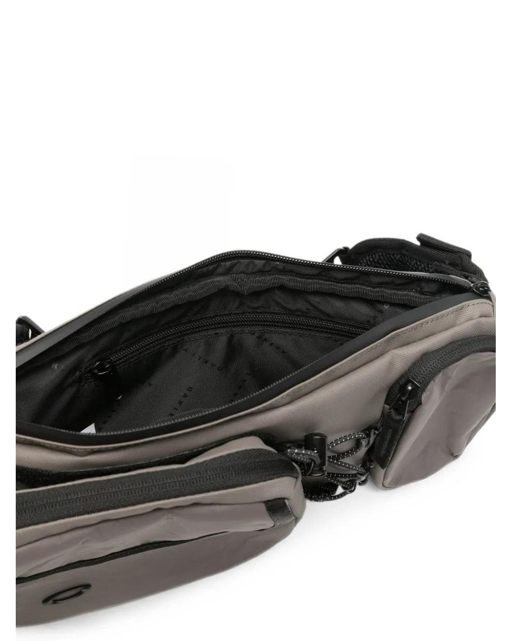 Oakley Gray Latitude Flex Logo-Plaque Bungee-Cord Belt Bag