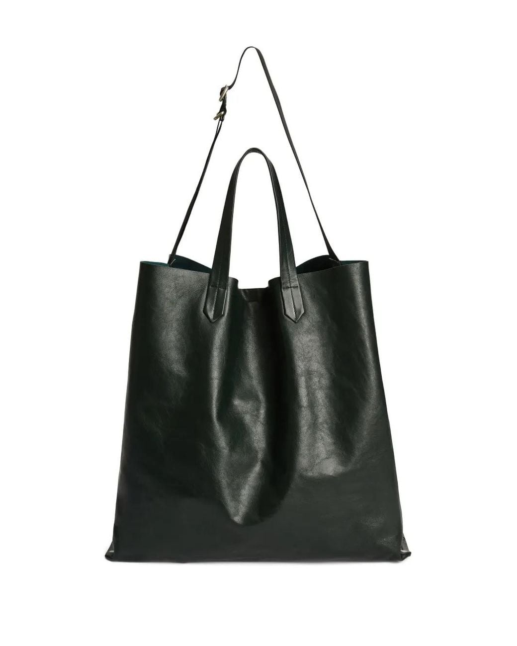 Jil Sander Black Embossed Adjustable-Tape Tote Bag for men