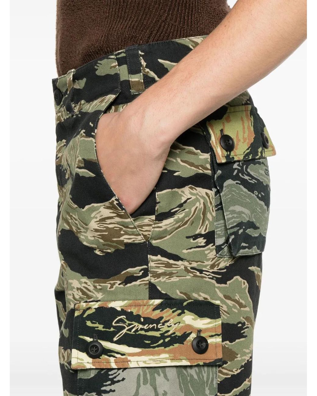 Givenchy Green Cargo Trousers for men