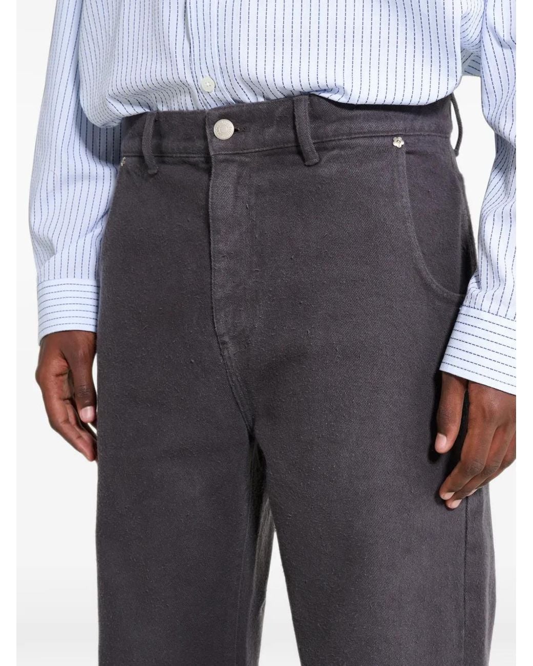 mfpen Gray Straight-Leg Jeans for men