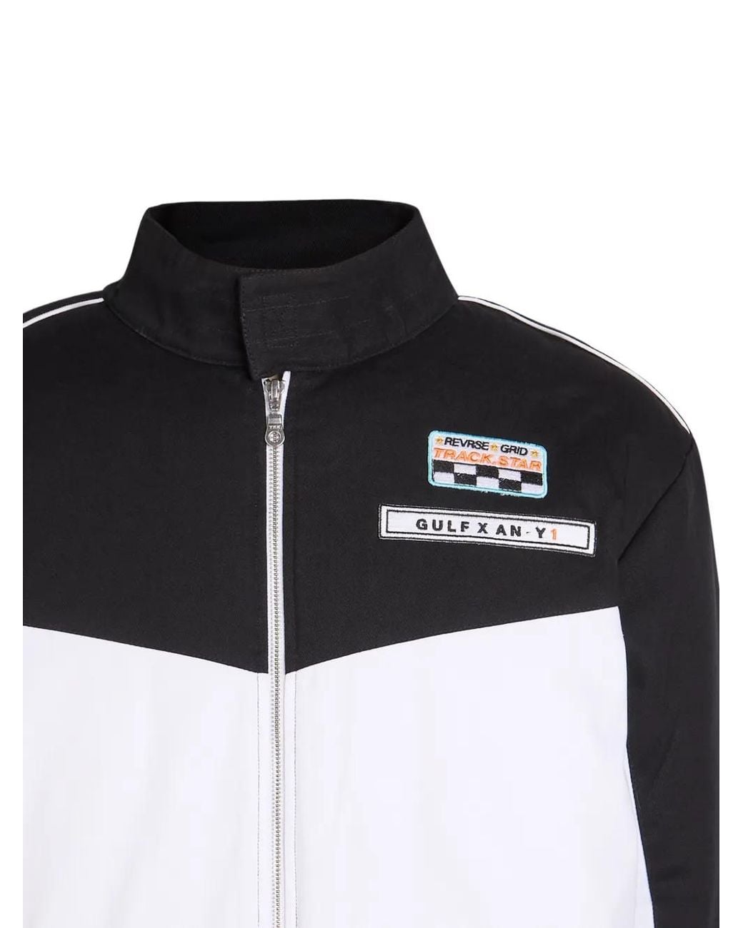 AN-Y1 Black Logo-Patch Bomber Jacket for men