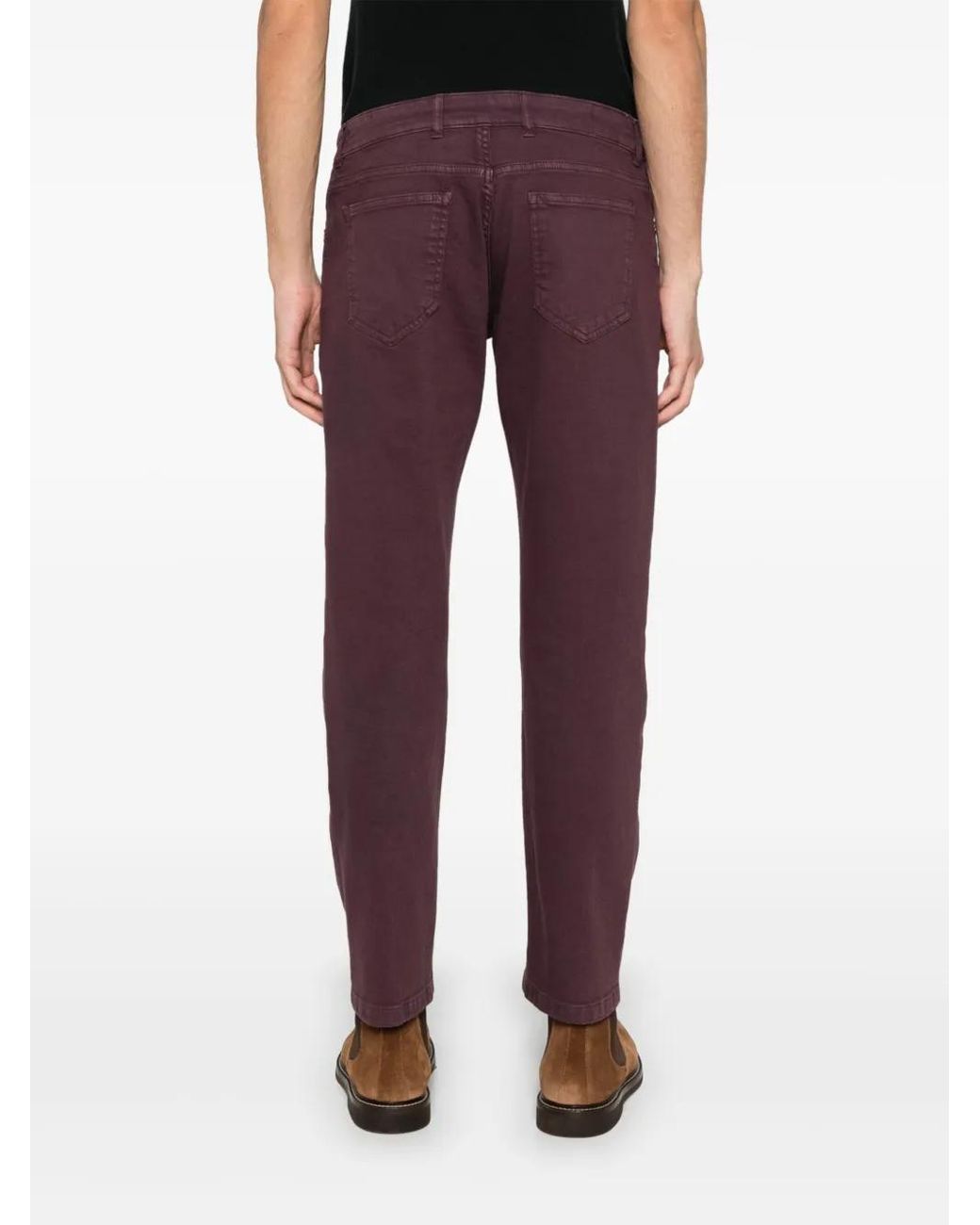 Eleventy Red Slim-Cut Jeans for men