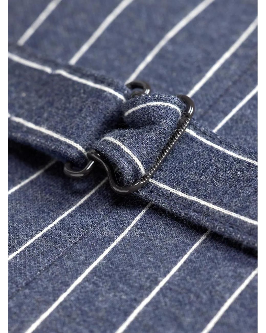 RRL Blue Pinstripe-Pattern Halterneck Top