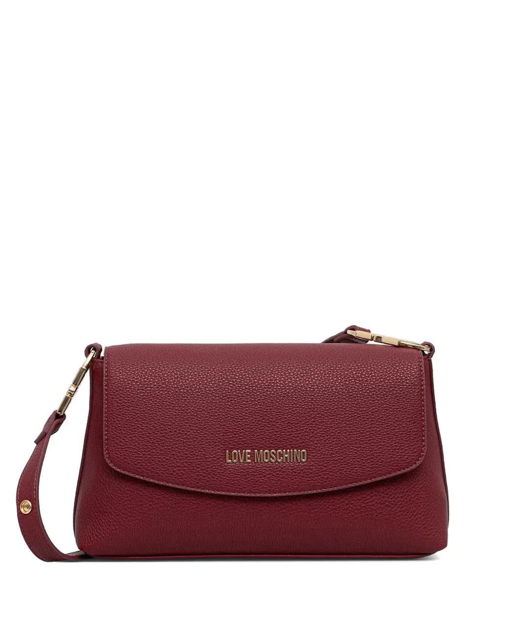 Love Moschino Purple Logo-Lettering Cross Body Bag
