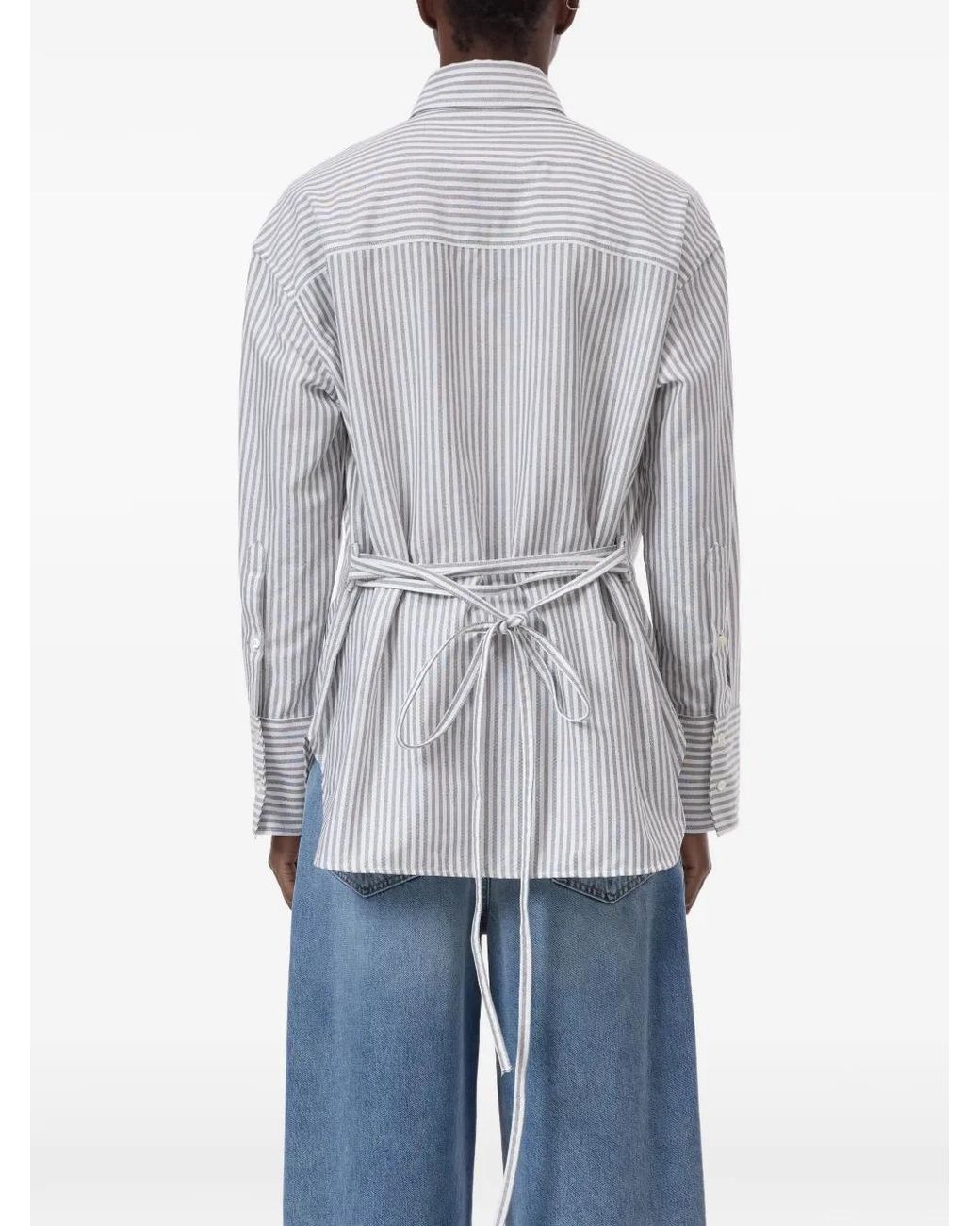 Camisa A Rayas Closed de color White