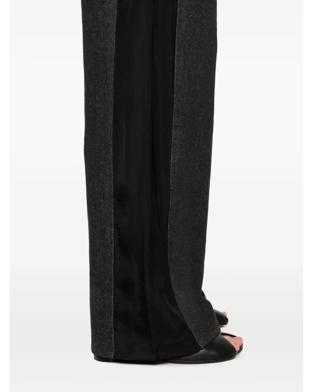 Lutz Huelle Black Low Denim Trousers