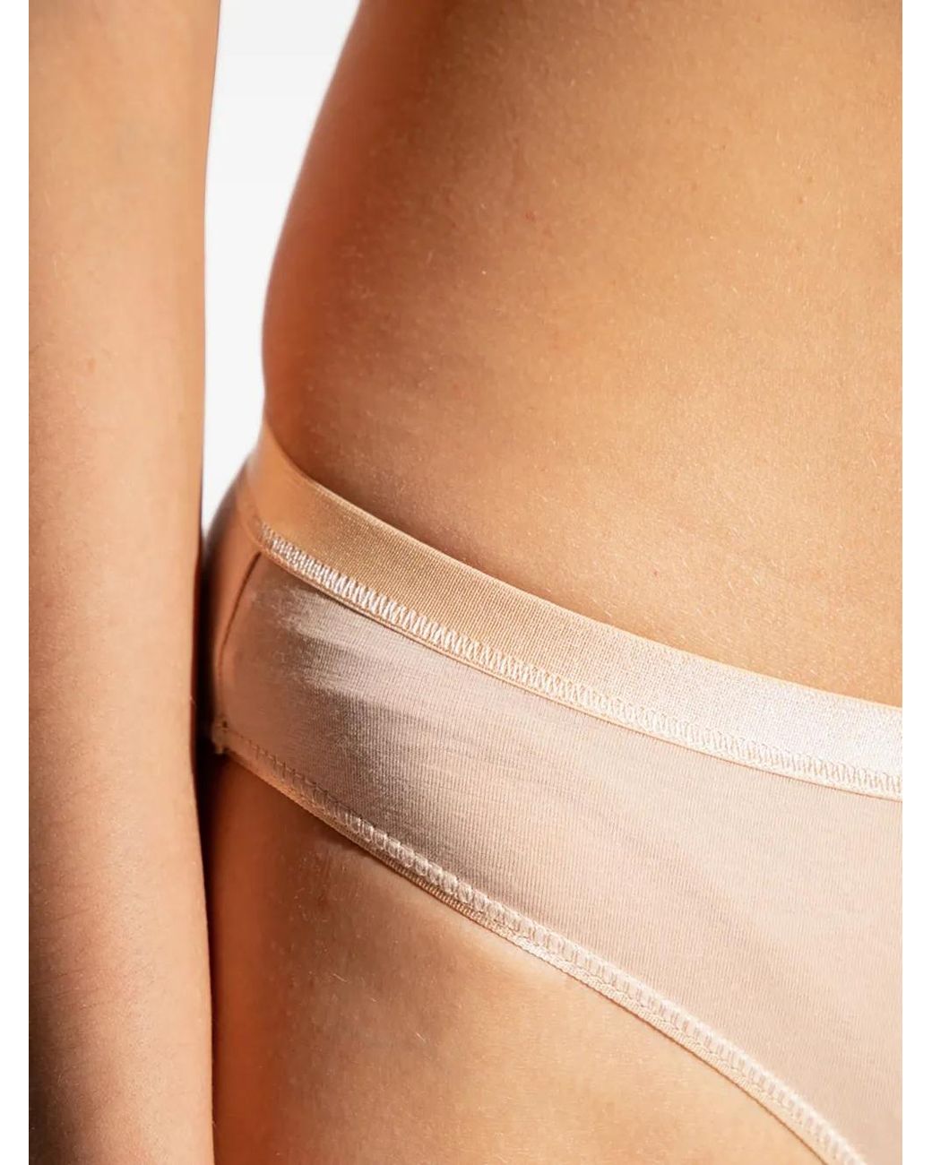 Hanro Natural Elasticated-Waistband Briefs