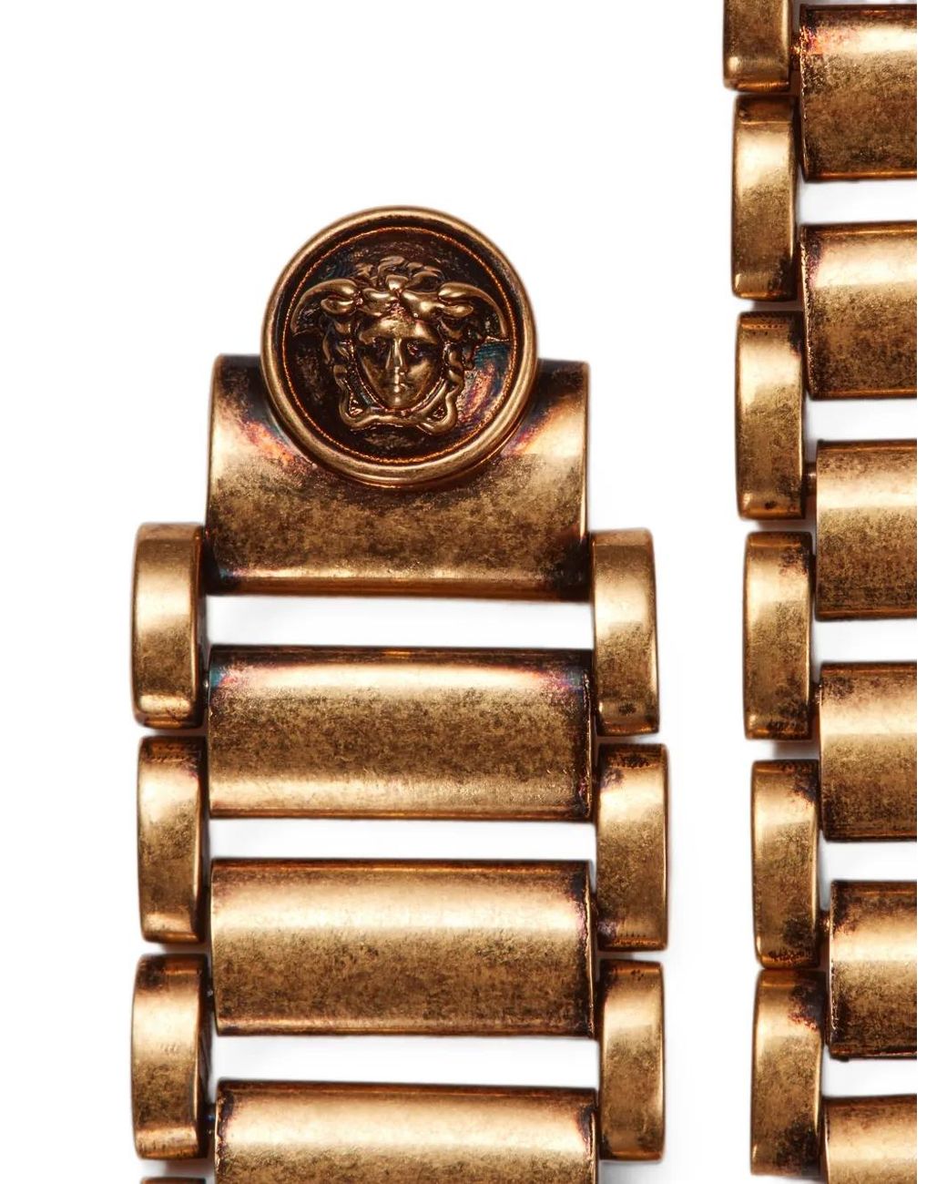 Versace Metallic Link Earrings