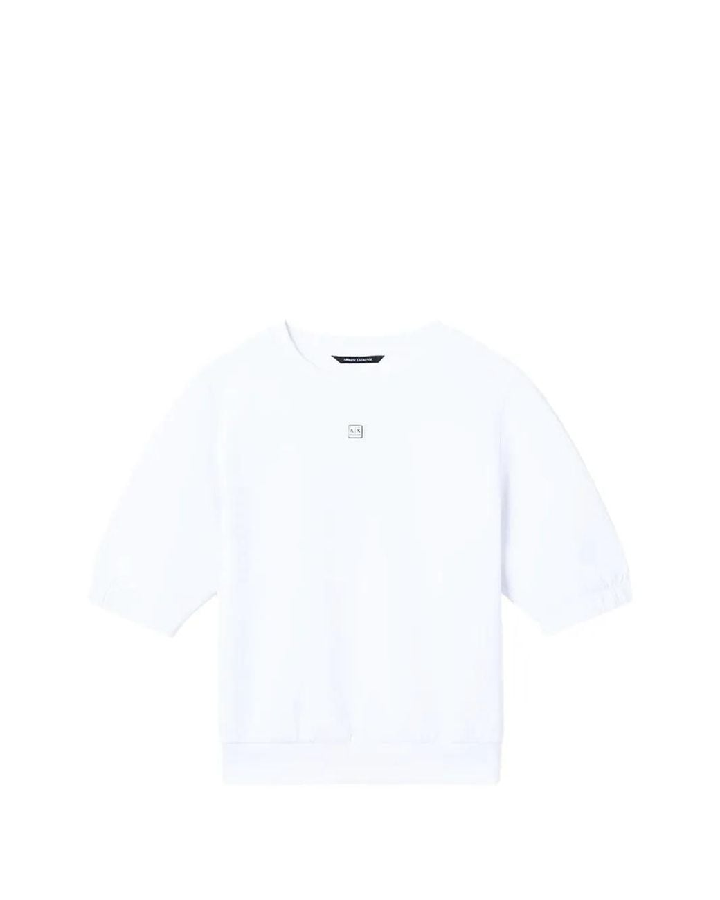 ARMANI EXCHANGE White Logo-Patch Sweatshirt