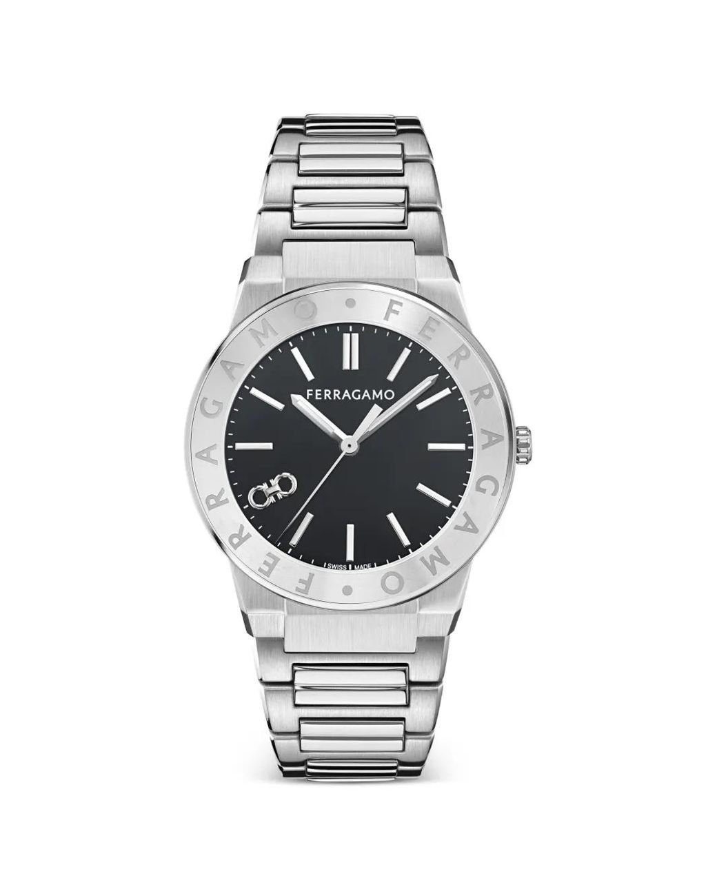 Ferragamo White Sapphire 41Mm Watch for men