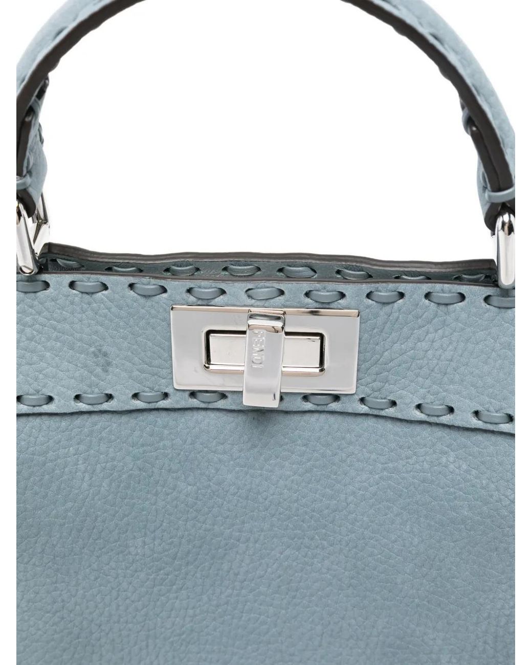 Fendi Blue Peekaboo Iseeu Small Bag