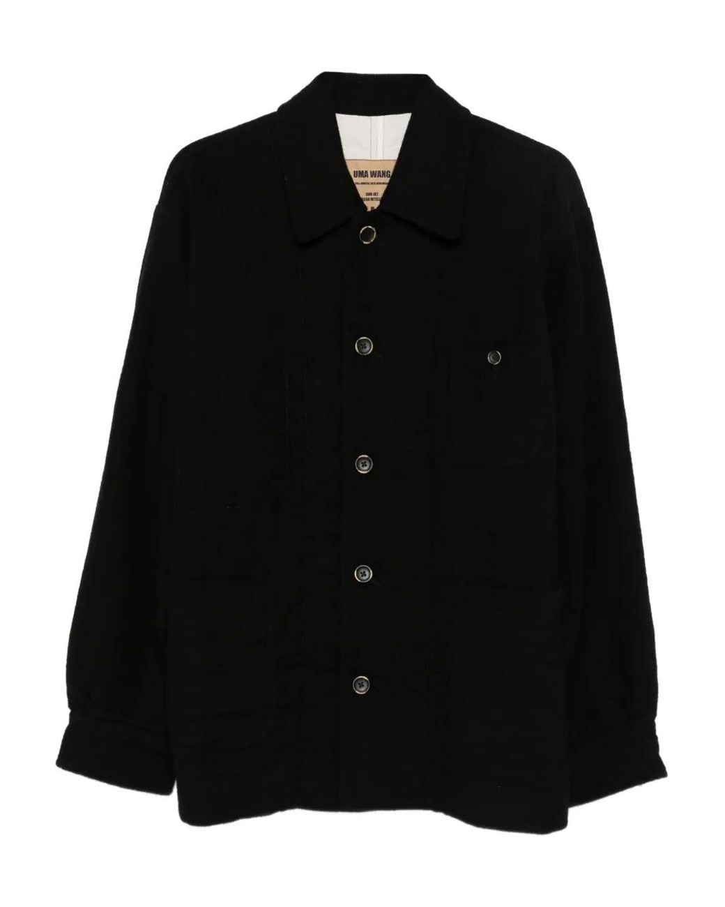 Uma Wang Jacke Mit Aufgesetzter Tasche in Black für Herren