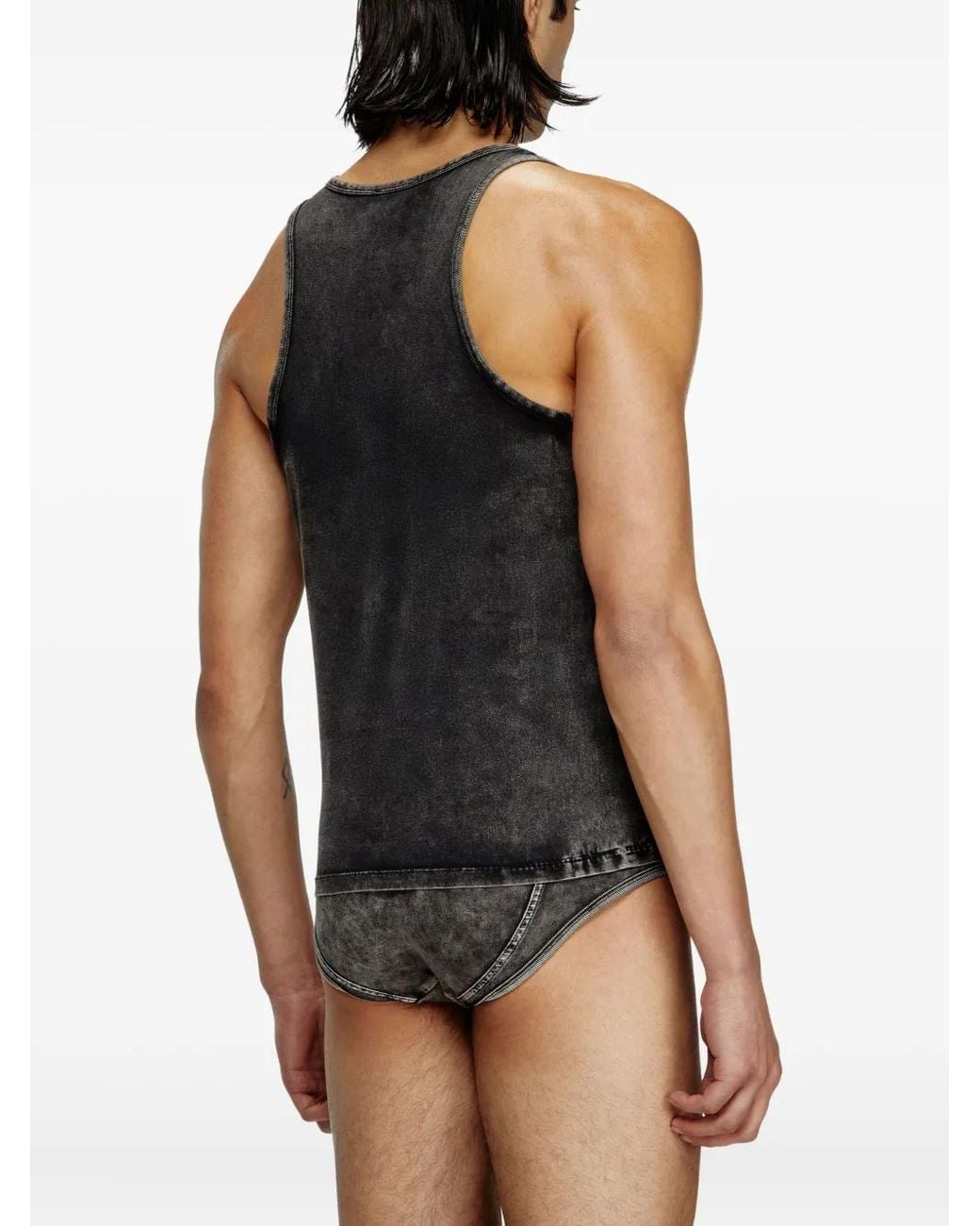 DIESEL Black Walty-Dnm Logo Top for men