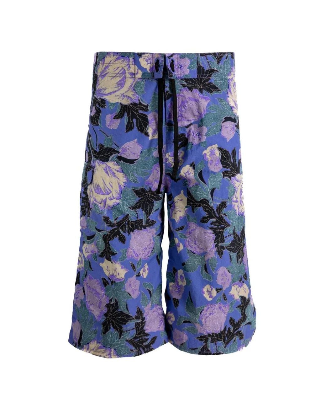 ERL Blue Floral Swim Shorts for men
