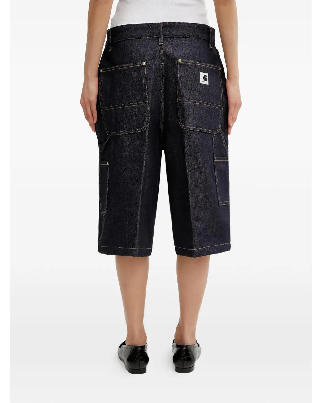 Carhartt Black Nixon Double Knee Denim Shorts